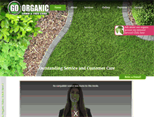 Tablet Screenshot of goorganiclawncare.com